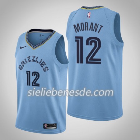 Herren NBA Memphis Grizzlies Trikot Ja Morant 12 Nike 2019-2020 Statement Edition Swingman